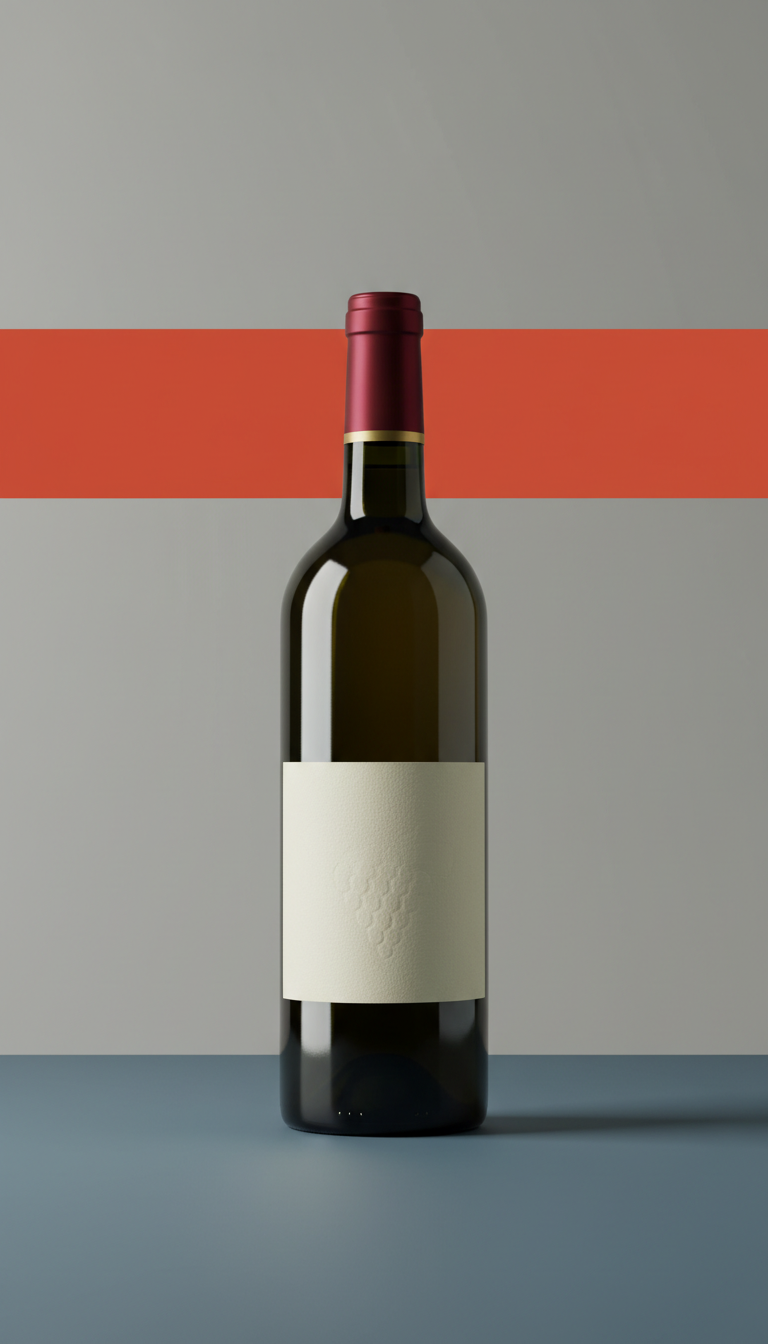 Bordeaux wine bottle, vintage selection